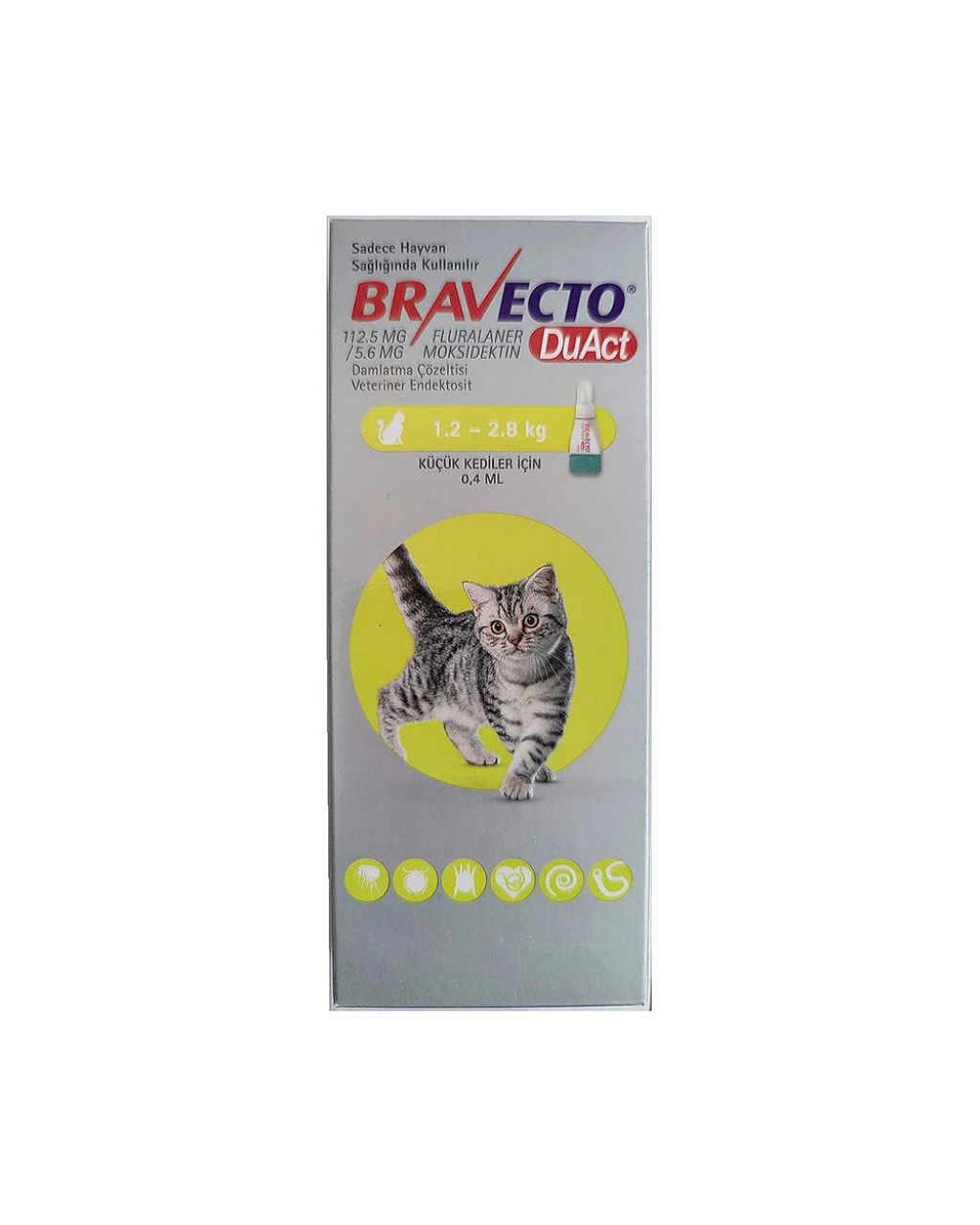 Bravecto Duact 1.2-2.8 kg Cat