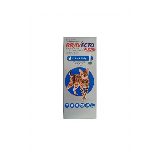 Bravecto Duact 2.8-6.25 kg Kedi